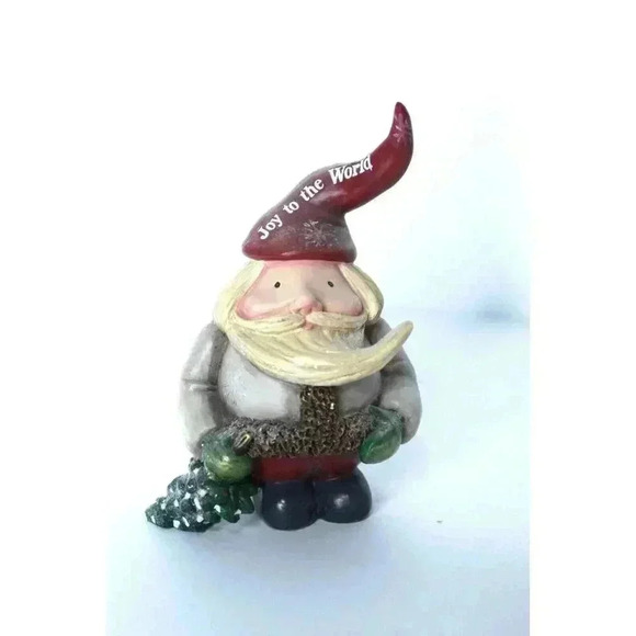 Pavilion Gift Company Joy To The World Santa W/ Tree Figurine 76404 2015 - Picture 1 of 11